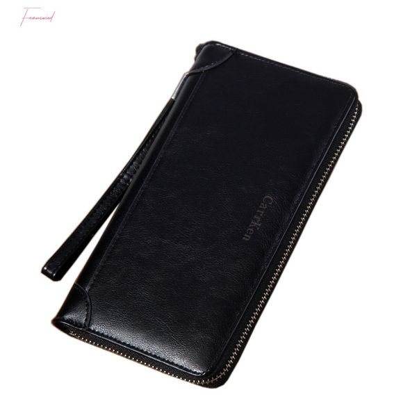 

новая мода клатч мужской кошелек масло воск мужчины кошельки браслет мужчины клатчи портмоне мужская кожа мужской кошелек, Red;black