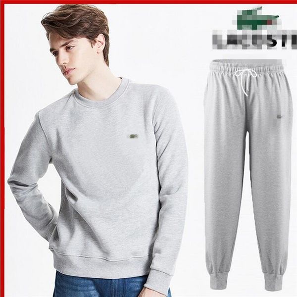 

новая осень мужские костюмы тренировочные наборы jogger куртки с брюки костюм хип-хоп черный серый дизайнер женщин костюмы, Gray