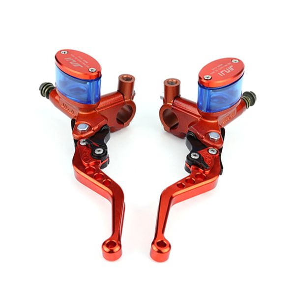 

motorbike brake master reservoir cylinder 2pcs knitting hose motorcycle adjustable 7/8" aluminum alloy