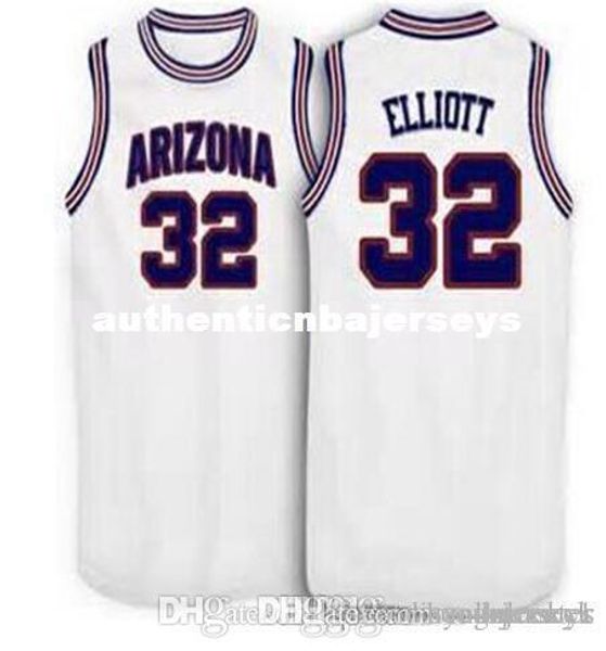 

factory outle #32 sean elliott arizona wildcats basketball jerseys blue white embroidery stitched personalized custom any size and name jers, Black;blue
