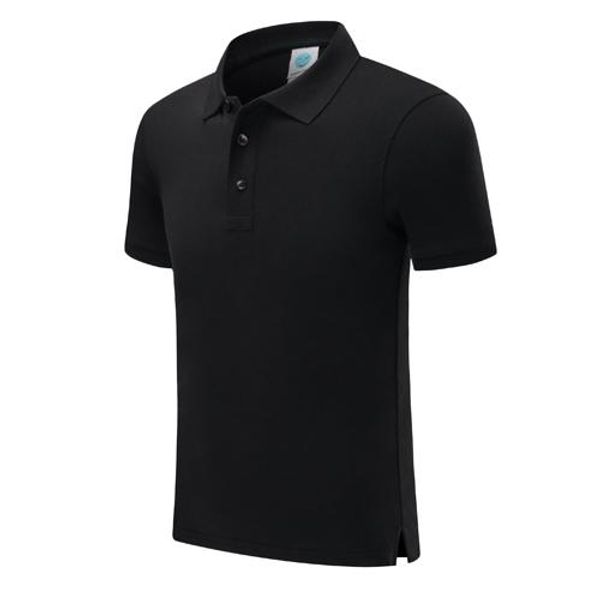 

classic 2019 nanometers easy to shrink new short sleeve cotton t-shirt uniforms black mens and women polo sd-2chongfu-79
