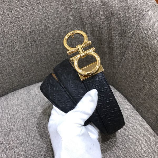 

Real leather belt Strap Luxury brand belt Gold Steel Buckle and Genuine Leather men designer belt with box Gift Bag dust Bag size 3.5cm