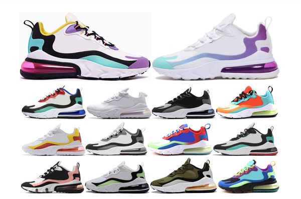 

2019 new arrive bauhaus max core react white shoes for men women triple black air tea berry purple optical barely 270 shoes 36-45