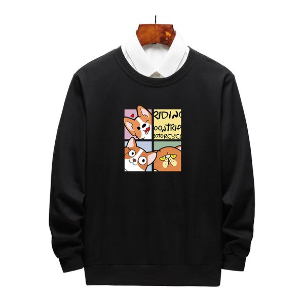 

fashion hoodie with cute cartoon printed for men and women new arrival diy sweatshirt hoodies designer streetwear hoodie clothing, Black