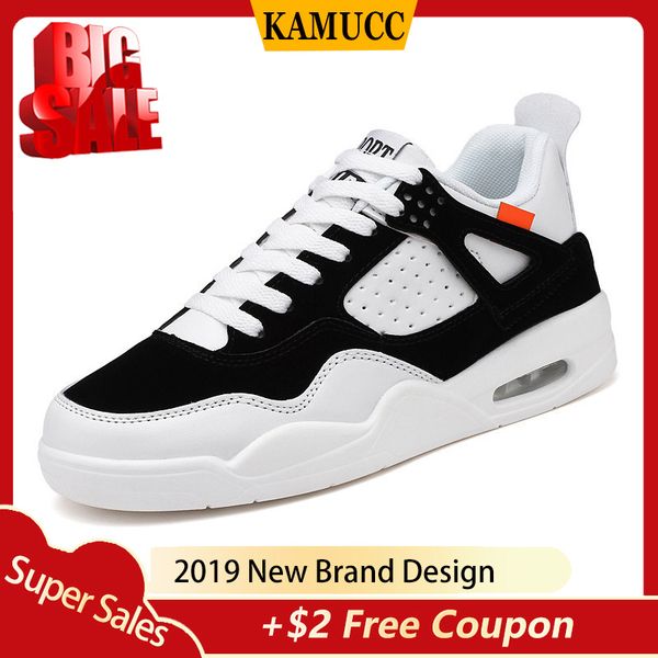 

2019 men casual shoes increase autumn sport breathable sneakers men air cushion mesh shoe trend trainers shoes zapatillas hombre, Black