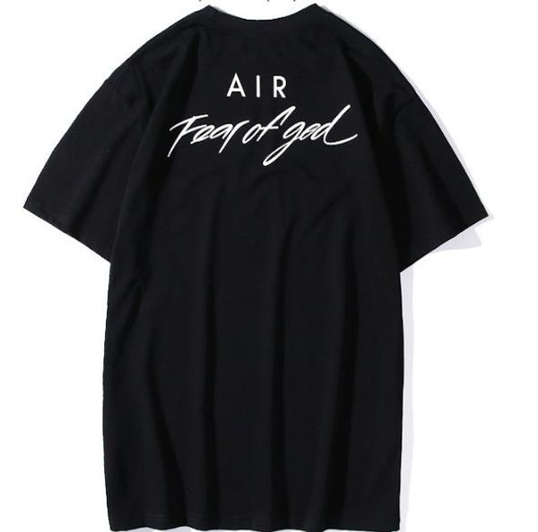 

new fashion fear of god t-shirt t shirt cotton men women t-shirt tees brand clothing, White;black