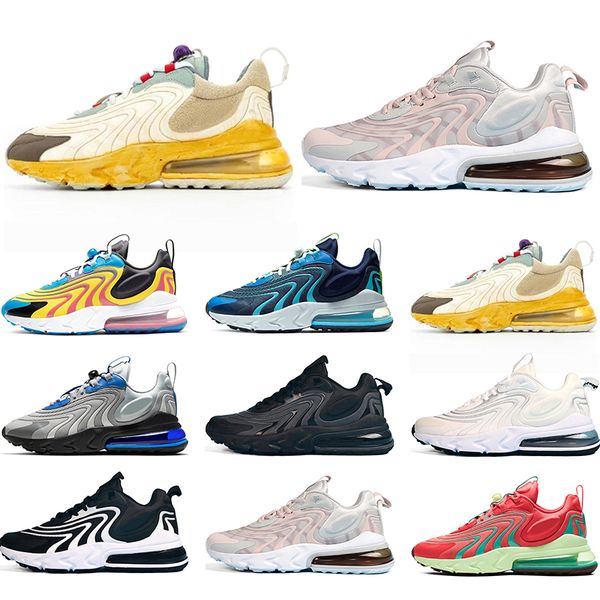 

react eng cactus trails mens running shoes bauhaus triple black white royal blue men women sports sneakers size 5.5-11