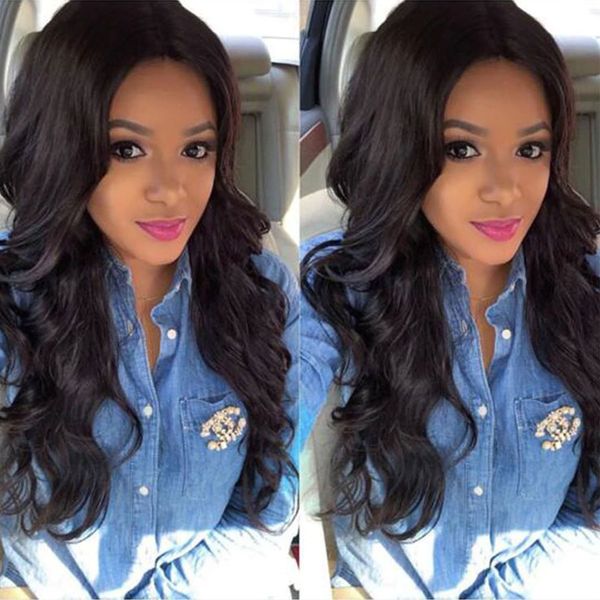 

объемная волна парики шнурка для чернокожих женщин бразильский объемная волна фронта шнурка человеческих волос парики glueless бразильский б, Black;brown