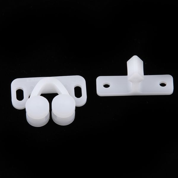 

white double twin roller door catch catches cabinet cupboard furniture latch