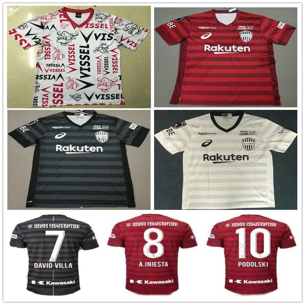 

2019 Vissel Kobe soccer jersey home away third 19 20 japan league A.INIESTA PODOLSKI DAVID VILLA casual football shirts best quality