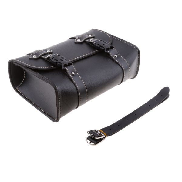 

мотоцикл сумка для инструмента handlebar saddle bag кожа pu для хранения инструмента мешок 2 ремешка закрытие