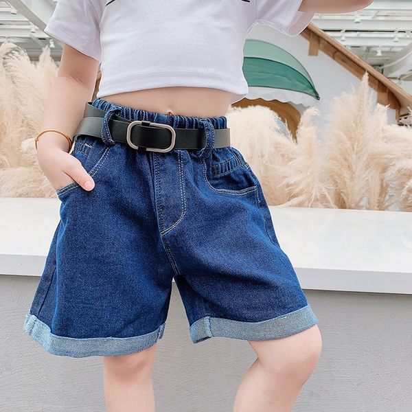 

girls' shorts western style clothing 2020 summer clothes children's casual fashion and jeans children's wear jeans pants fash, Blue