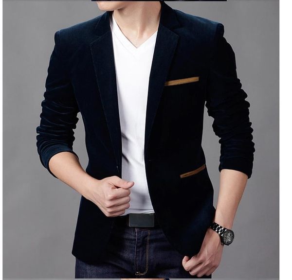 

riinr new arrival luxury men blazer new spring fashion brand cotton slim fit men suit terno masculino blazers, White;black