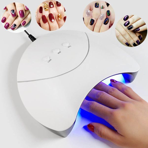 

new arrival 36w nail dryer led lamp nail gel lamp for salon designs art tools dry quickly dryer usb charge 12leds