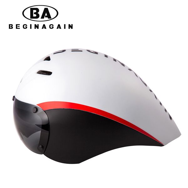 

2019 new goggles bicycle helmet aero triathlon ultralight cycling helmets for road bike racing riding lens sun glasses helmet