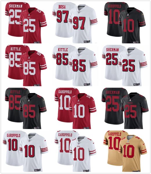 

San 13 nfl franci co 13 49er 85 george kittle 10 jimmy garoppolo 25 richard herman 97 nick bo a kid gold cu tom football jer ey