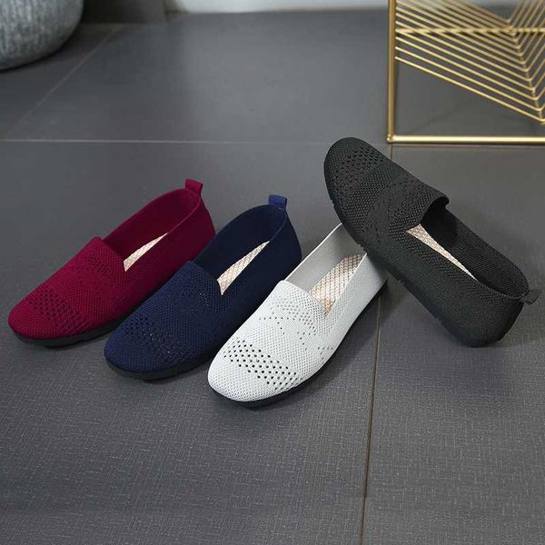 

casual woman shoe slip on shoes for women women's moccasins round toe tennis female flats soft slip-on comfortable breathable, Black