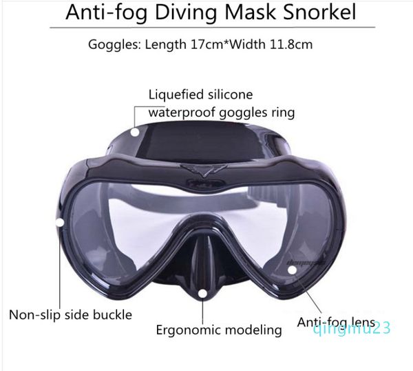 

wholesale-professional diving mask snorkel water sports silicone snorkeling masks anti-fog goggles swimming scuba diving mask tube set