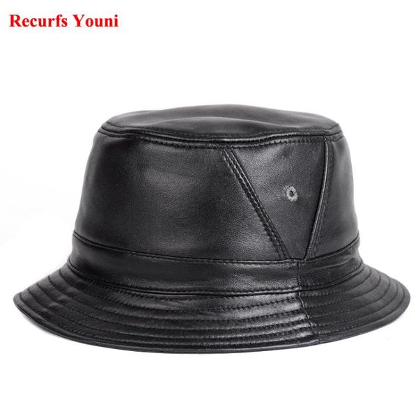 leather fitted hats