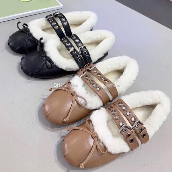 

boots booties designer shoes winter fashionable contracted style cowhide wool drum women fashion peas shoes, Black