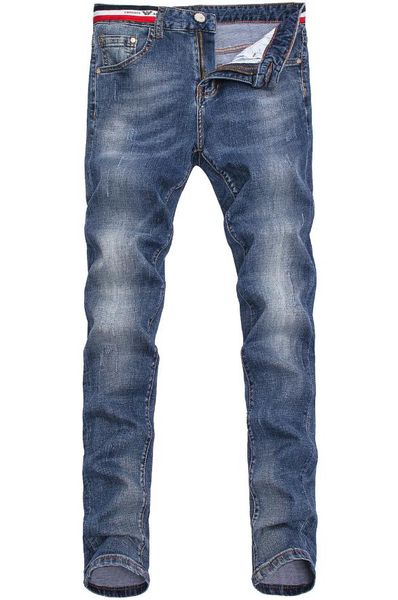 

amn дизайнер мужские джинсы классические роскошные высокого качества ковбойские брюки мода животное логотип синий молотая белый дышащий rock, Blue