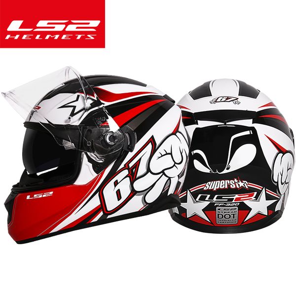 

original ls2 ff328 motorcycle helmet men and women locomotive summer anti-fog full helmet cover four seasons universal casque