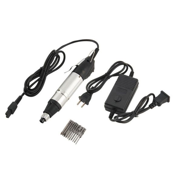 

1pcs dc powered electric screwdriver 800 + small power supply + 10 bits hand tools worldwide