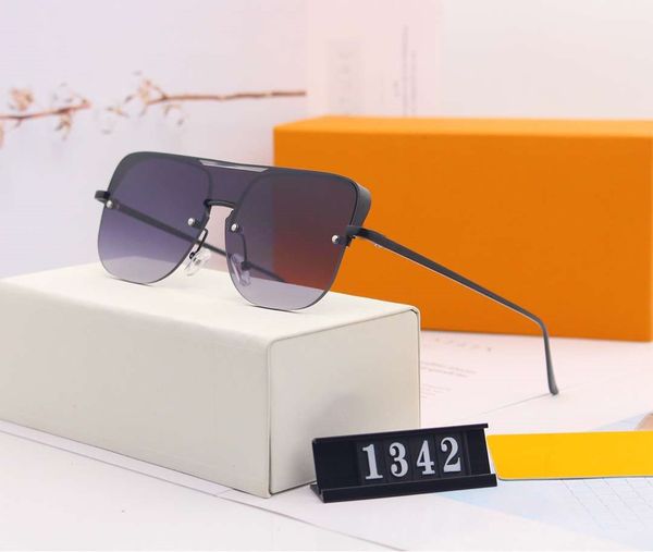 

mens woman sunglasses sunglasses mens glasses uv400 1342 6 color optional highly quality with box, White;black