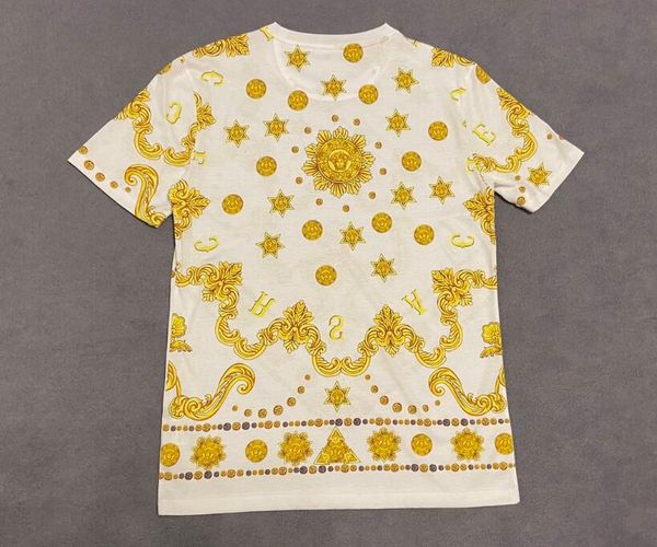 

новый дизайнер футболки мужская одежда бренд топы футболка мода лето прилив ветвистые буквы печатные роскошные мужские рубашки одежда -3xl, White