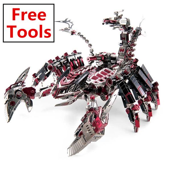 

mmz model microworld red devils scorpion 3d metal puzzle diy assemble model kits laser cut jigsaw toys d003 y200421