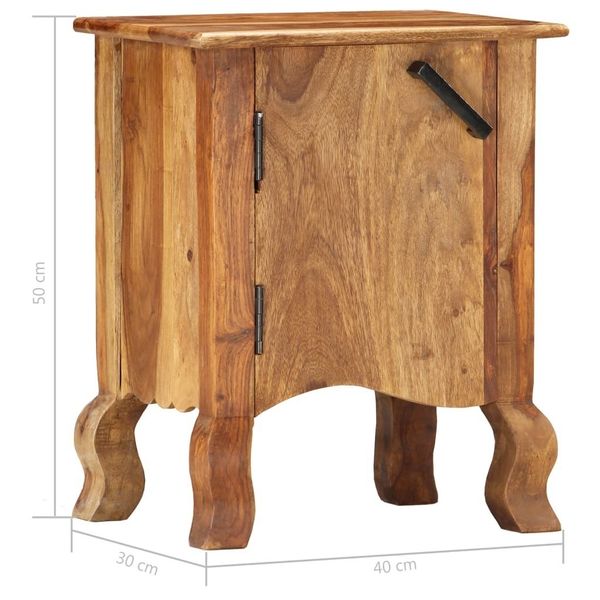 

bedside table 40x30x50 cm in solid sheesham wood dining room furniture