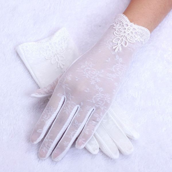 

women' summer uv-proof driving gloves gloves lace luvas hand guantes eldiven handschoenen 2019, Blue;gray