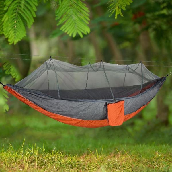 

portable outdoor hammock 1-2 person camping survival garden swing hunting hanging sleeping chair hammock travel outdoor hammocks