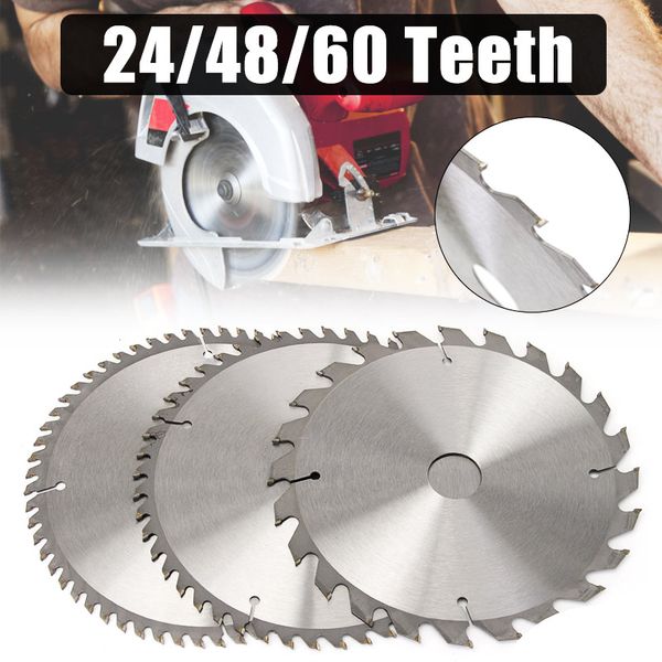 

doersupp 3pcs 210mm circular saw blades set 24/48/60 teeth 30mm bore diameter saw blades tct for hardwood softwood chipboards