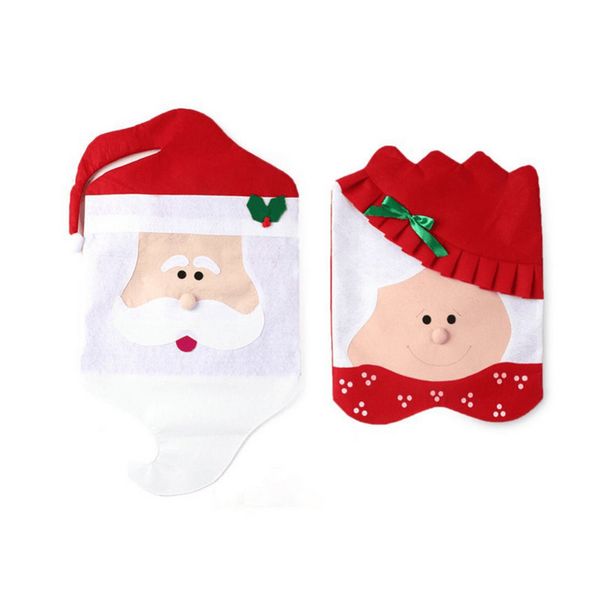 

lovely christmas chair covers mr mrs santa claus dining room chair cover home christmas party decoration