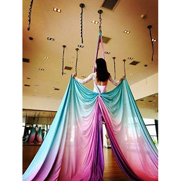 

aerial yoga гамак пилатес йога качели градация цвета анти-гравитация инверсия трапеция устройство gym фитнес оборудование