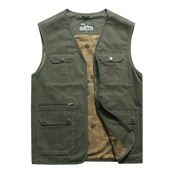 

spring summer vest men casual cotton mens waistcoat many pockets sleeveless jacket men plus size m-4xl mens vest, Black;white