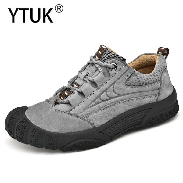 

ytuk men hiking shoes climbing shoes walking outdoor casual sport wear-resisting trekking sneakers genuine leather