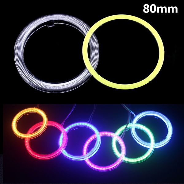 

1pcs car angel eyes 60mm 70mm 80mm 90mm 95mm 100mm 110mm 120mm auto halo rings for car auto moto moped scooter motorcycle