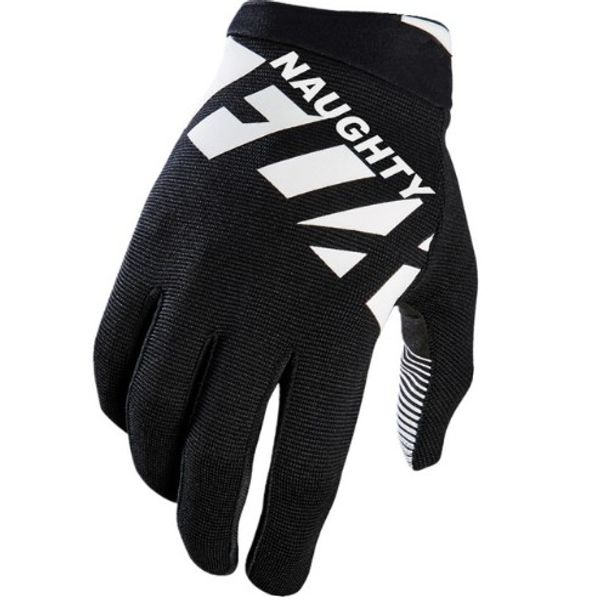 

naughty dirtpaw 360 race gloves mx enduro racing mtb dh bicycle moto riding white gloves, Black