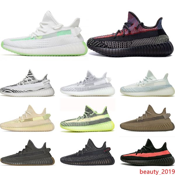 

men women running shoes yecheil yeezreel yeshaya cloud white cinder black static reflective designer mens sneakers size 36-47