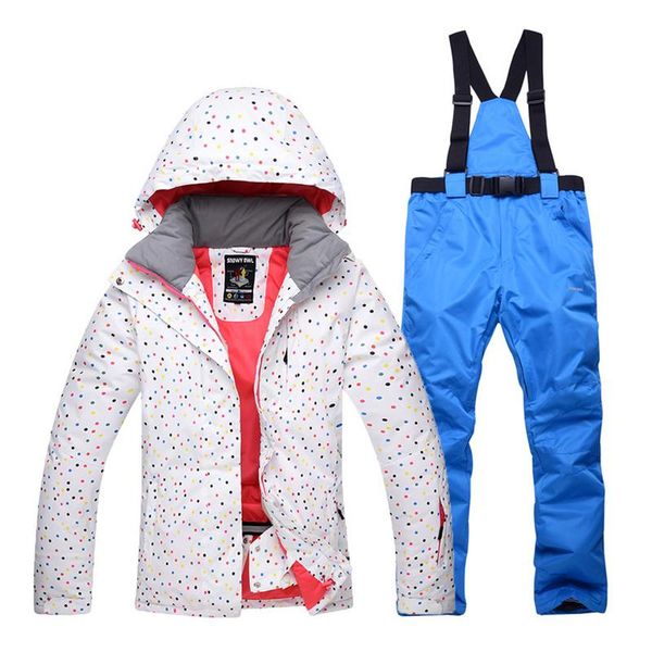 

ski suit winter outdoor accessories ski jacket pants set for women waterproof warm suit beauty skiing cold-proof equipment