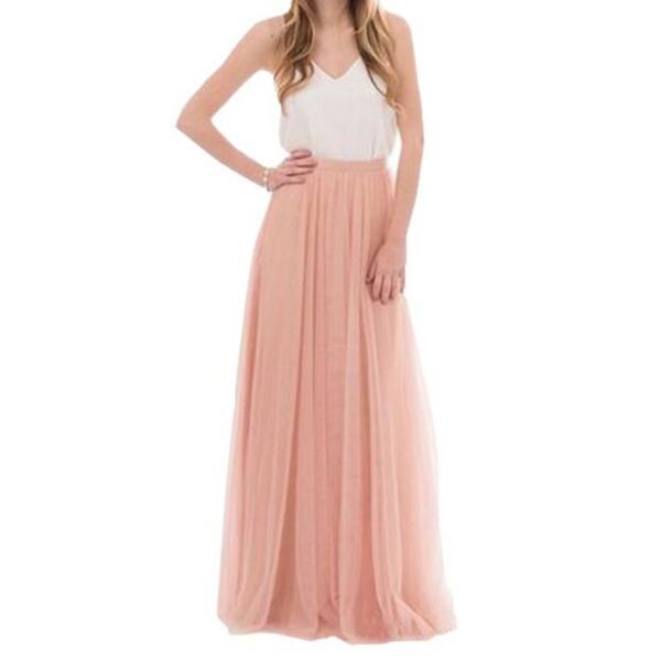 

u-swear 3 layers lace maxi long skirt womens summer tulle skirt ball skirts plus size women's wedding skirt tulle long, Black;gray