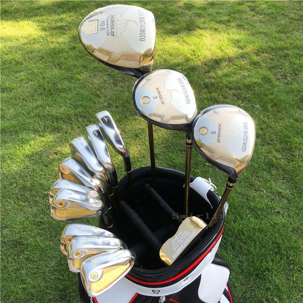 

golf sets new hrio matsunoto men's golf sets wood-fairway wood-iron-putter-bag graphite s r shaft ing