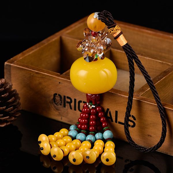 

manufacturers direct selling grade automobile hanging ornament car mounted beeswax car decorations zhuan yun qiu steam tasse