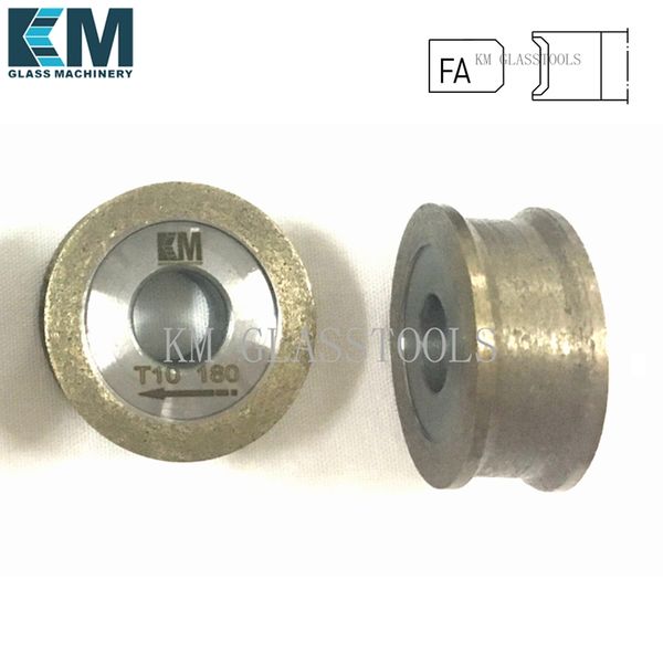 

d50x12xfa3/4/5/6/8/10/12/15/19mm peripheral daimond wheels flat edge wiht arris,for hand glass grinding machine
