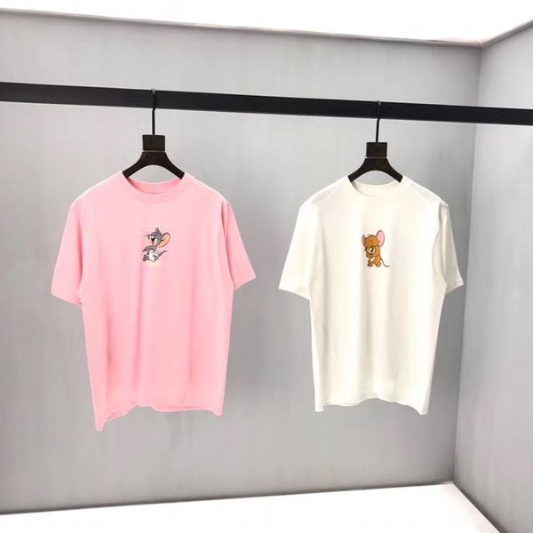 

20ss early spring new t-shirt fine craft letter printing hand feeling soft color fresh and moist no pilling constant size s ~ xxl #2010, White;black