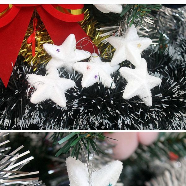 

foam snow white bell stars snowball hanging pendant christmas tree decoration new year party supplies holiday festival