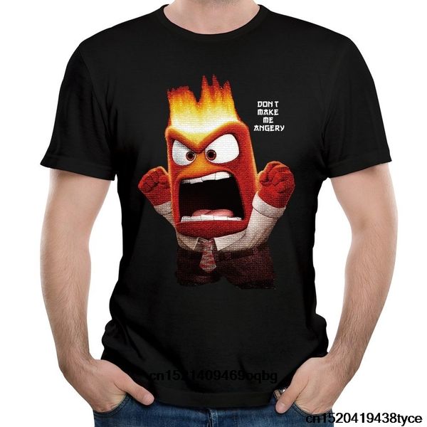 

cartoon movie popular inside out anger t shirts, White;black