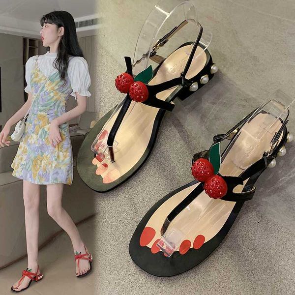 

flip flops platform pearl sandals clear heels fashion womens shoes 2020 med suit female beige and block flat medium, Black